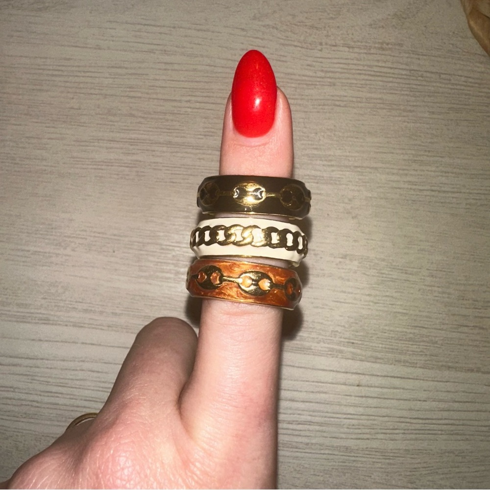 Set of 3 Lauren G. Adams Stacking Rings